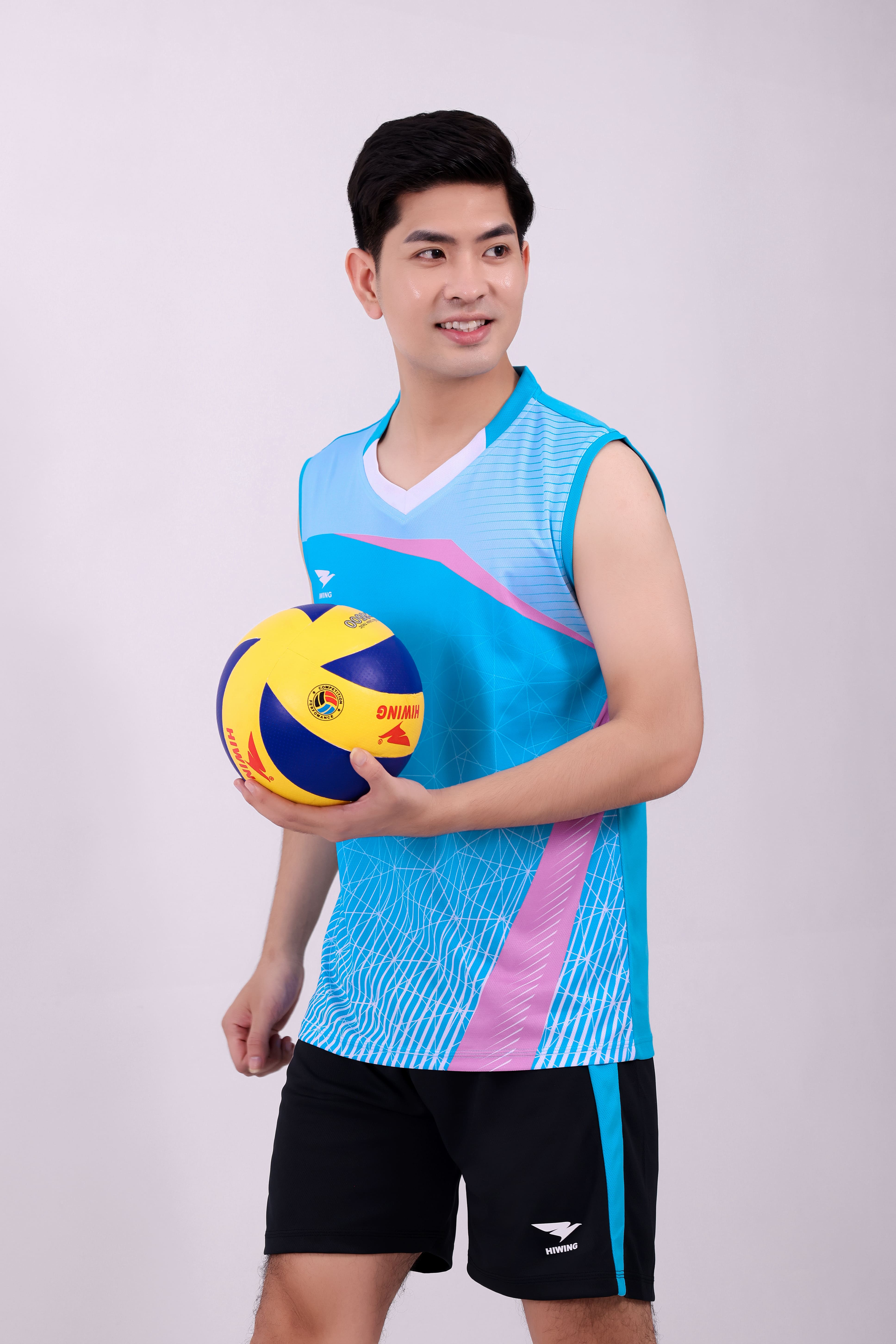 Áo bóng chuyền Nam Hiwing H11 chính hãng - Xanh da